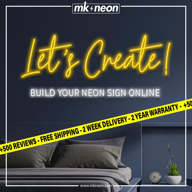 Create Your Neon Sign Online in 3 minutes