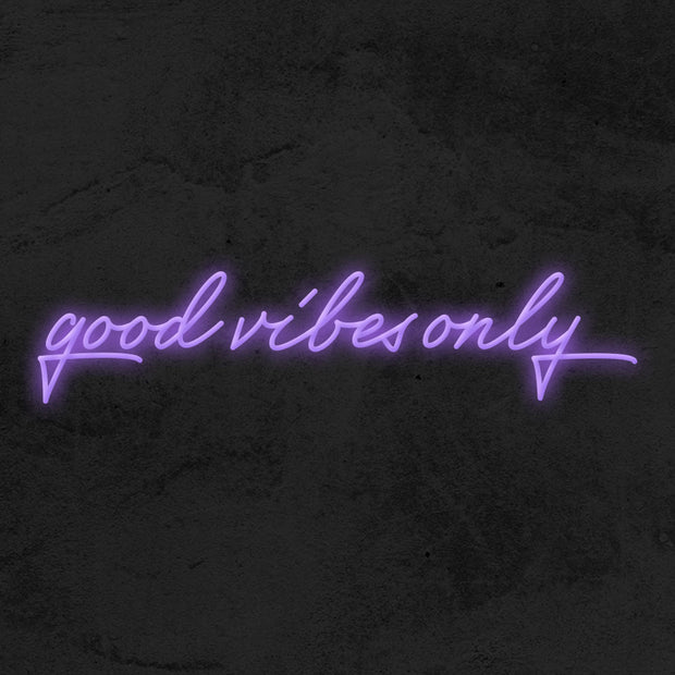 good vibes only neon sign led mk neon