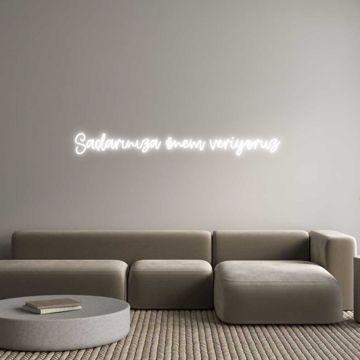 Create your Neon Sign Saçlarınıza ö...