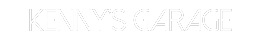 Create your Neon Sign Kenny’s Garage
