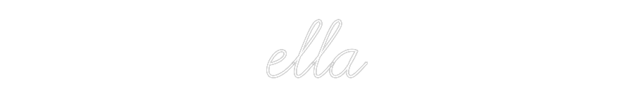 Create your Neon Sign ella