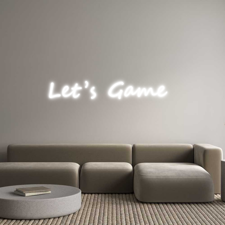 Create your Neon Sign Let’s Game