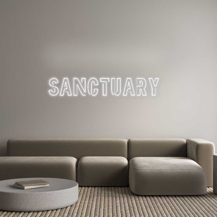 Custom Neon SIgn SANCTUARY