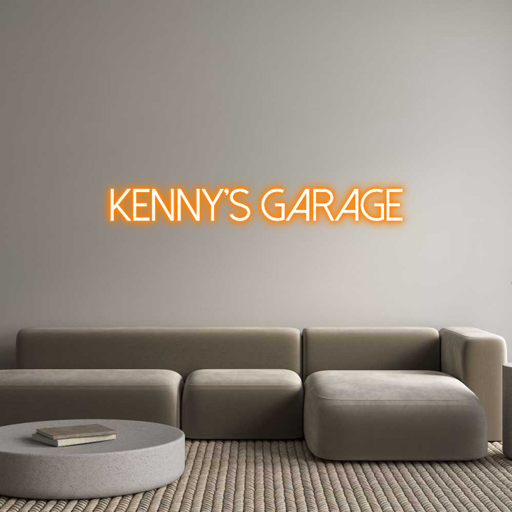 Create your Neon Sign Kenny’s Garage