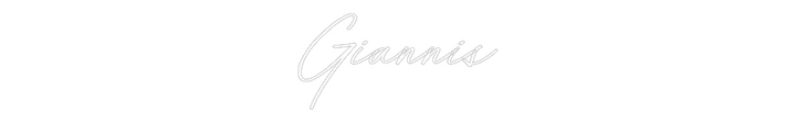 Create your Neon Sign Giannis