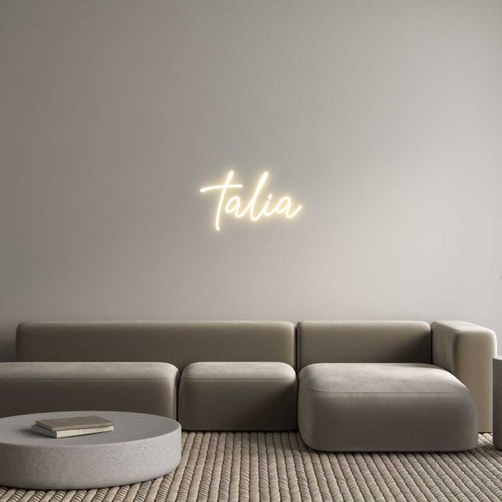 Create your Neon Sign talia