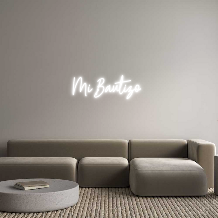 Create your Neon Sign Mi Bautizo