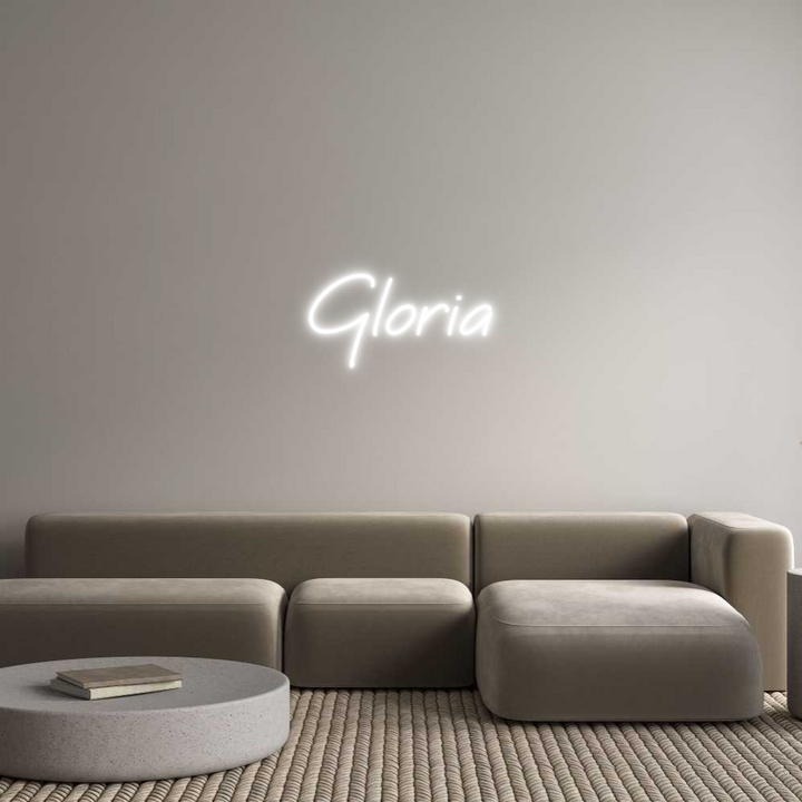 Create your Neon Sign Gloria