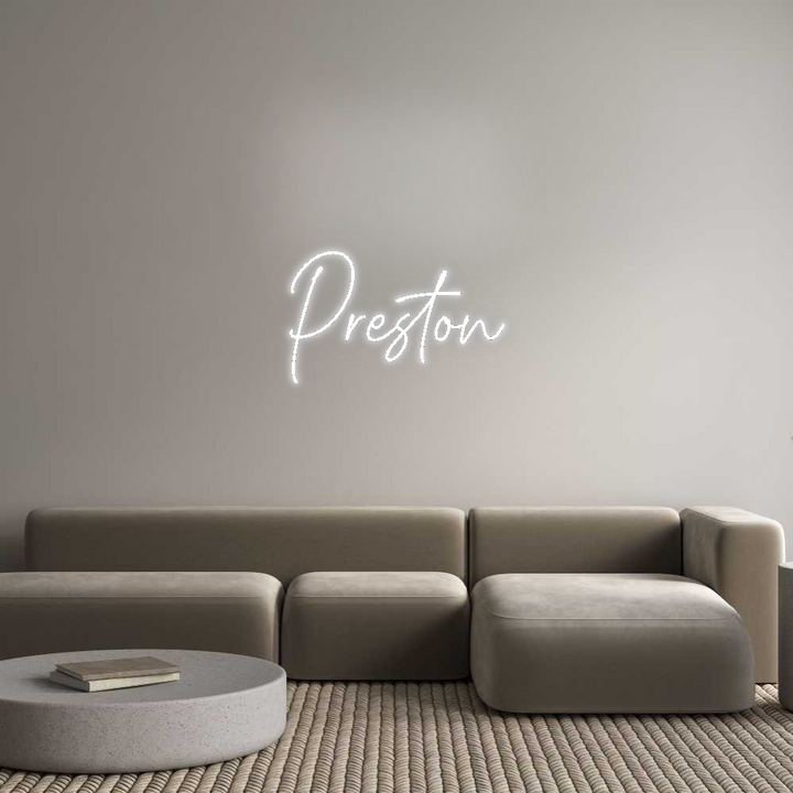 Custom Neon SIgn Preston