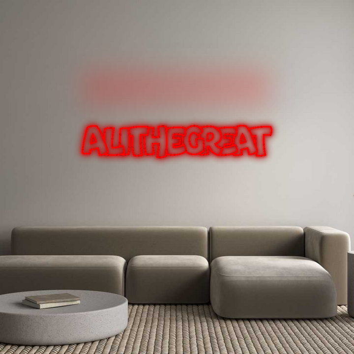 Custom Neon SIgn ALITHEGREAT