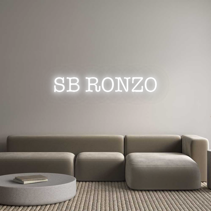 Custom Neon SIgn SB RONZO