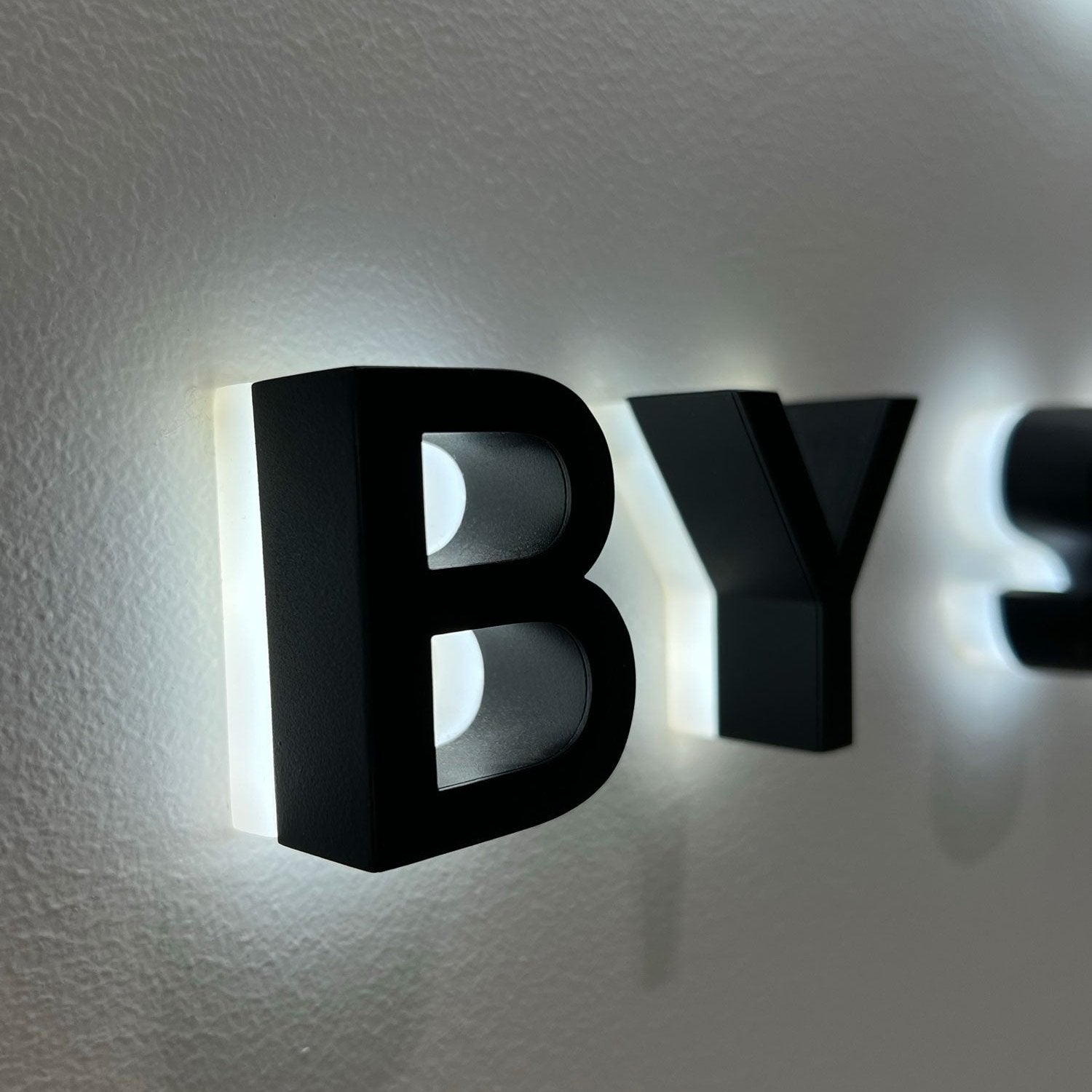 Led Backed Block Letters LED Backlit Channel Letters | MK Neon