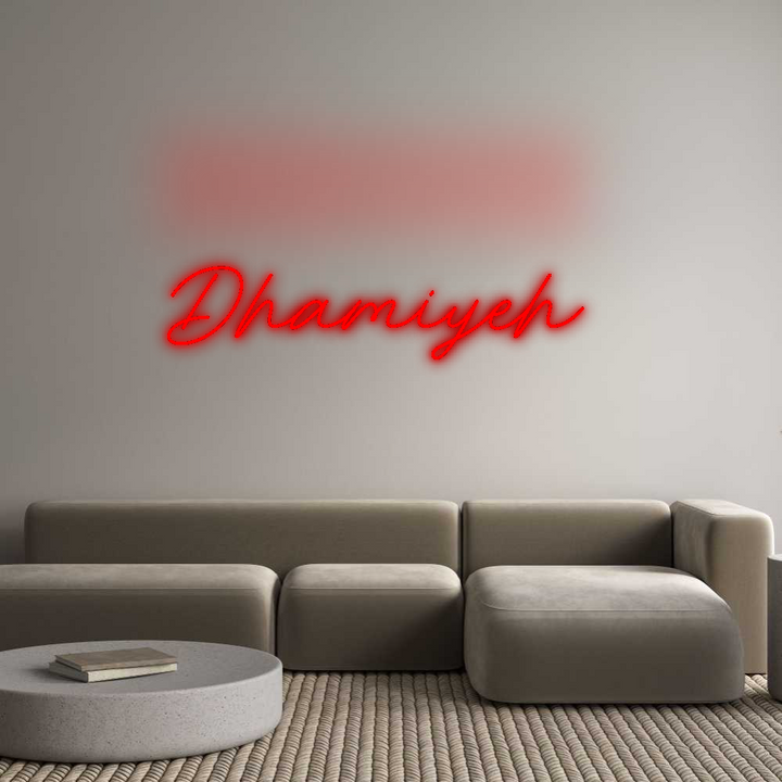 Custom Neon SIgn Dhamiyeh