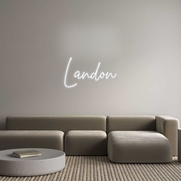 Custom Neon SIgn Landon