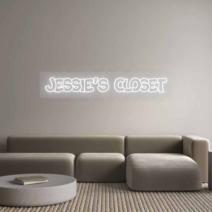 Custom Neon SIgn Jessie's Closet