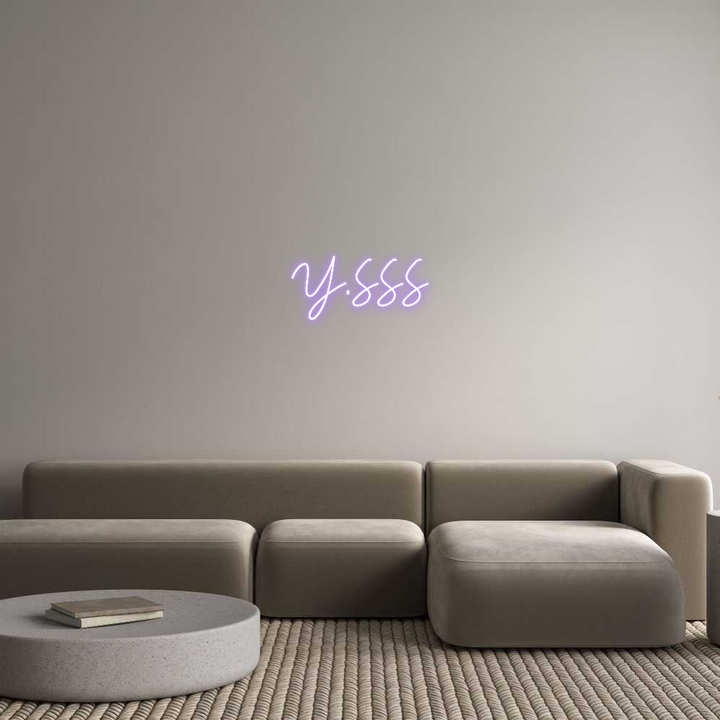 Create your Neon Sign Y.SSS
