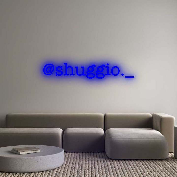 Custom Neon SIgn @shuggio._