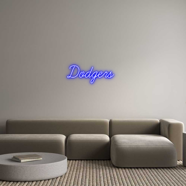 Create your Neon Sign Dodgers