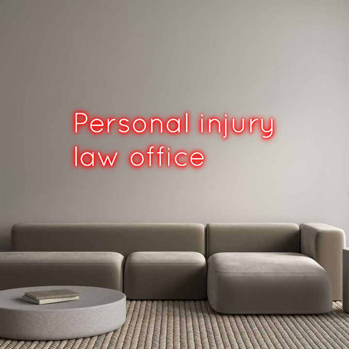 Create your Neon Sign Personal inju...