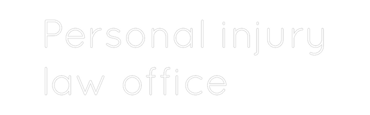 Create your Neon Sign Personal inju...
