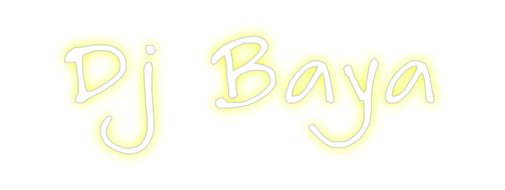 Create your Neon Sign Dj Baya