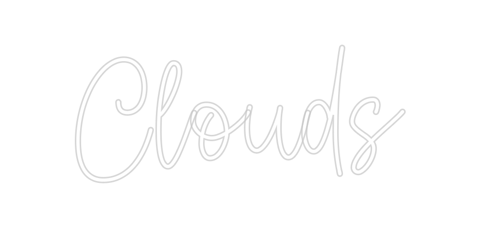 Create your Neon Sign Clouds - MK Neon