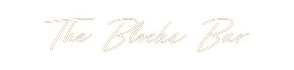 Create your Neon Sign The Blocks Bar