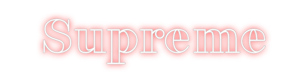 Create your Neon Sign Supreme