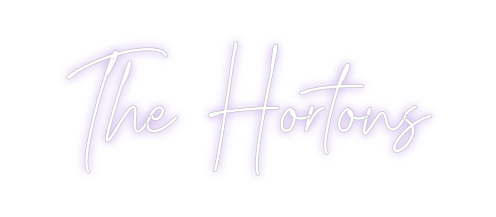 Create your Neon Sign The Hortons