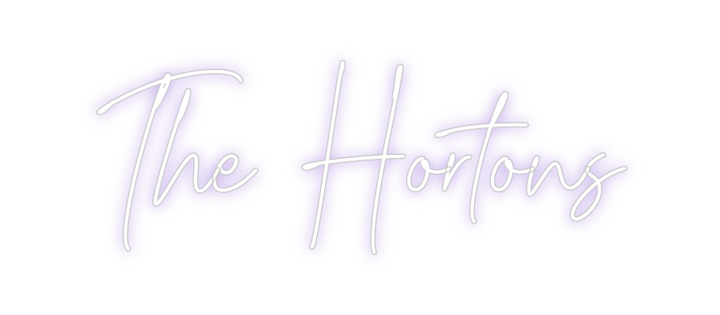 Create your Neon Sign The Hortons