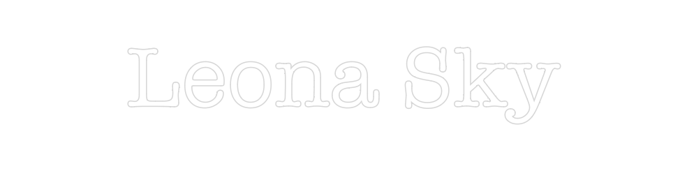 Create your Neon Sign Leona Sky