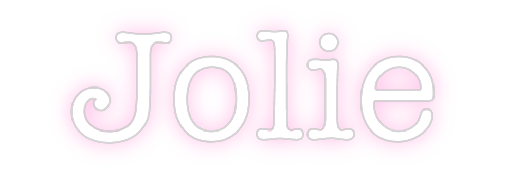 Create your Neon Sign Jolie
