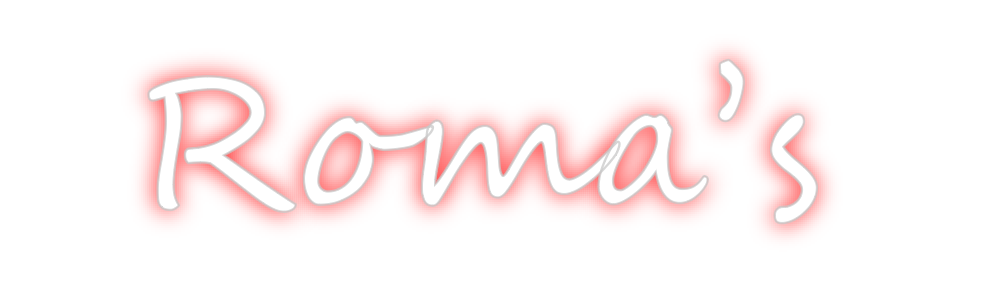 Create your Neon Sign Roma’s