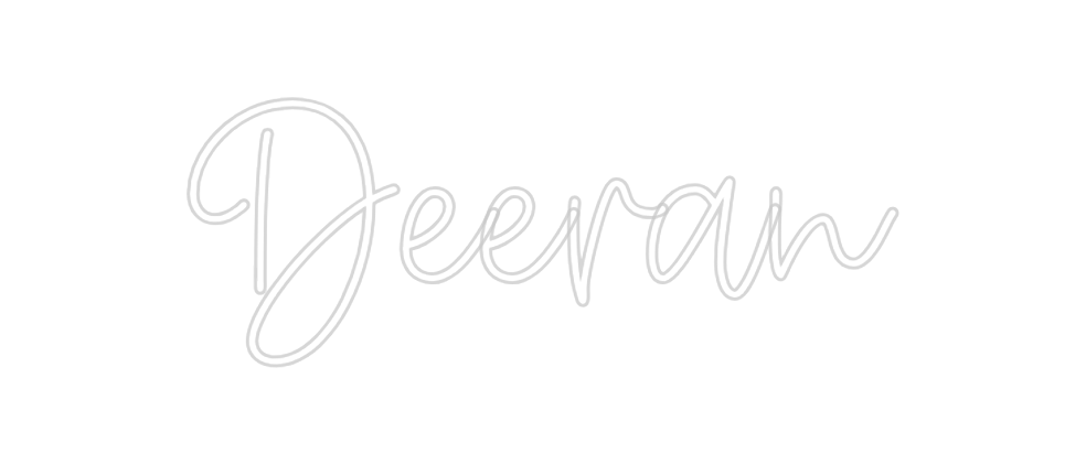 Create your Neon Sign Deeran