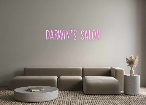 Create your Neon Sign DARWIN’S SALON