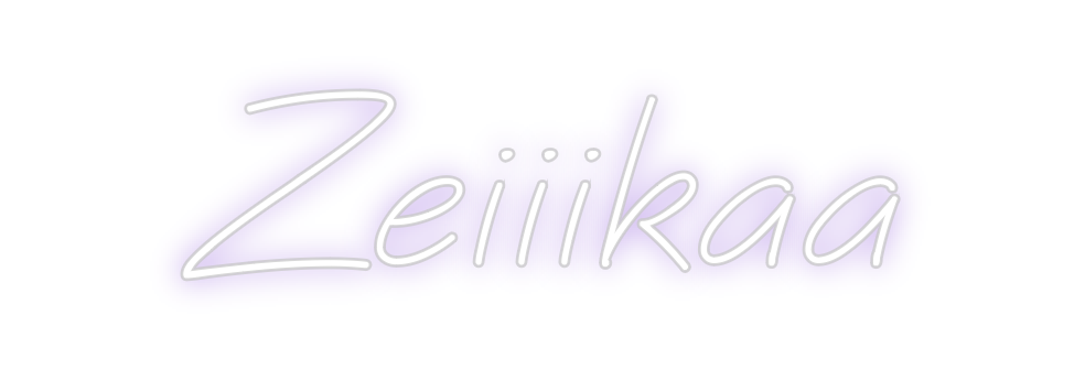 Create your Neon Sign Zeiiikaa