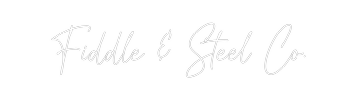 Create your Neon Sign Fiddle & Stee...