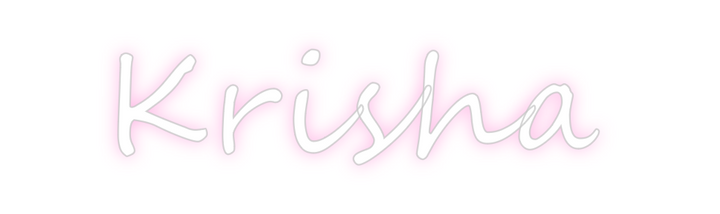 Create your Neon Sign Krisha