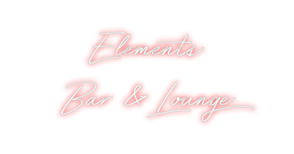 Create your Neon Sign Elements
Bar...