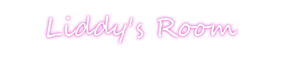 Create your Neon Sign Liddy's Room