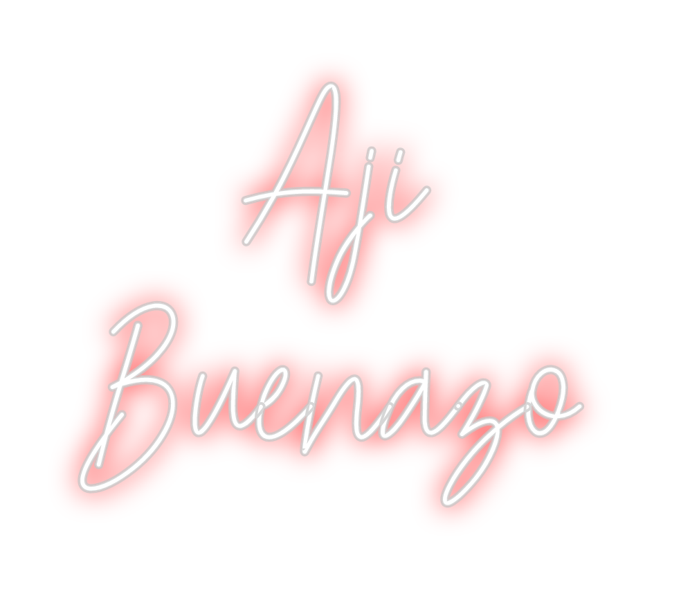 Create your Neon Sign Aji
Buenazo