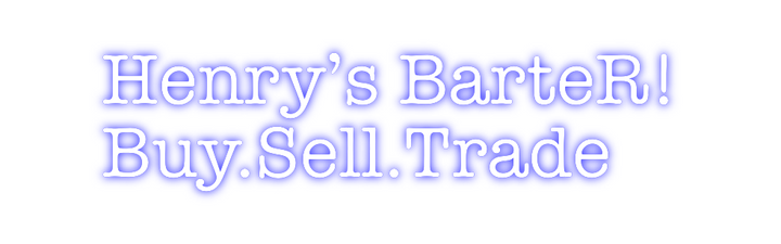 Create your Neon Sign Henry’s Barte...