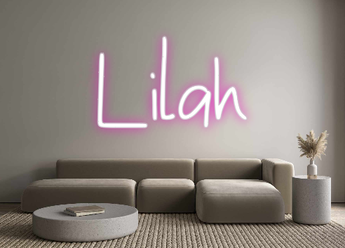 Create your Neon Sign Lilah