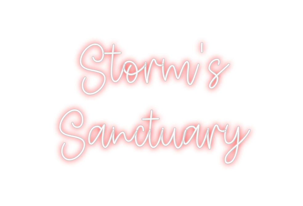 Create your Neon Sign Storm's 
San... - MK Neon