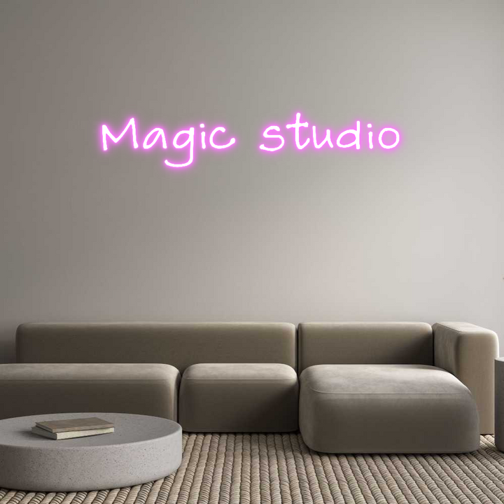 Create your Neon Sign Magic studio