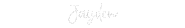 Create your Neon Sign Jayden