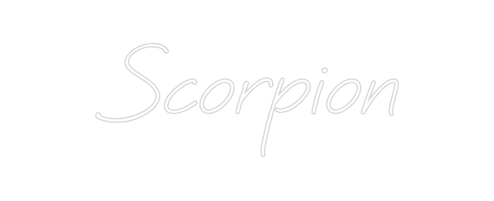 Create your Neon Sign Scorpion