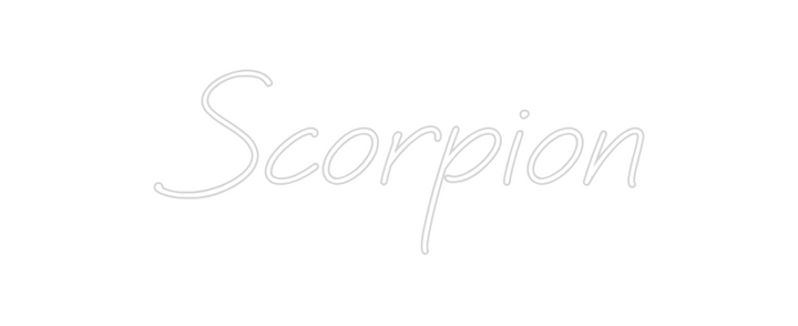 Create your Neon Sign Scorpion