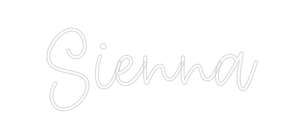 Create your Neon Sign Sienna