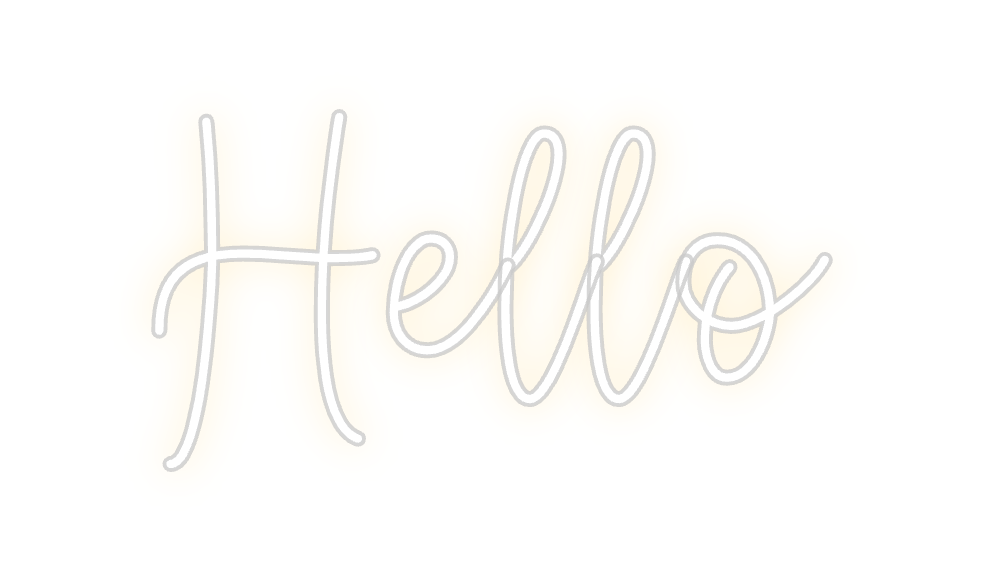 Create your Neon Sign Hello - MK Neon